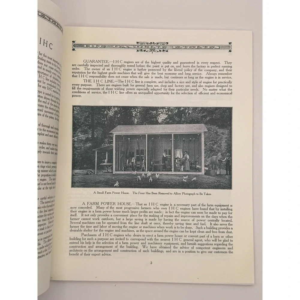 Vintage IHC Gasoline Engines Catalog Reprint International Harvester Farm Engine